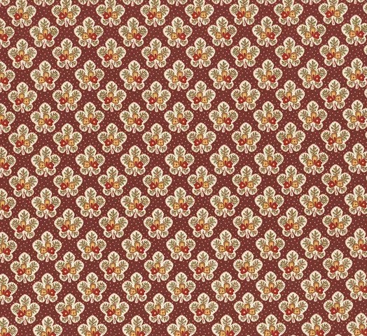 Love Struck Leafy Blossoms Plum by Kim Diehl for Henry Glass