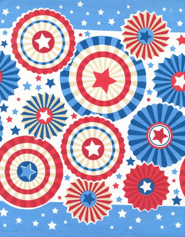 16" Classic Retro American Celebration Toweling by Stacy Iest Hsu for Moda Fabrics