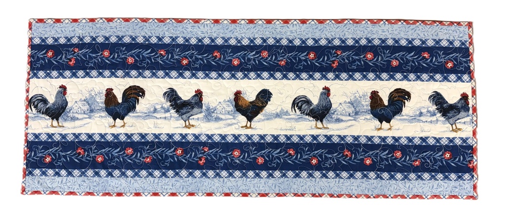 Country Blue Table Runner Kit from Wilmington Prints