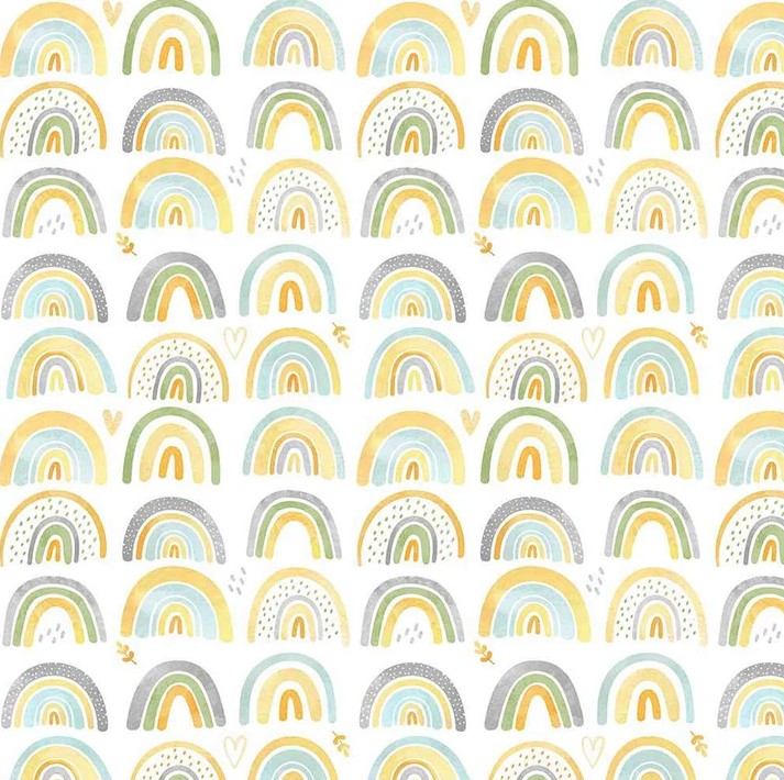 Sunny Safari Rainbow Multi from Northcott Fabrics