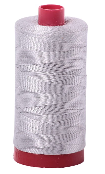 Aurifil 12wt Thread-Aluminum 2615-356yds