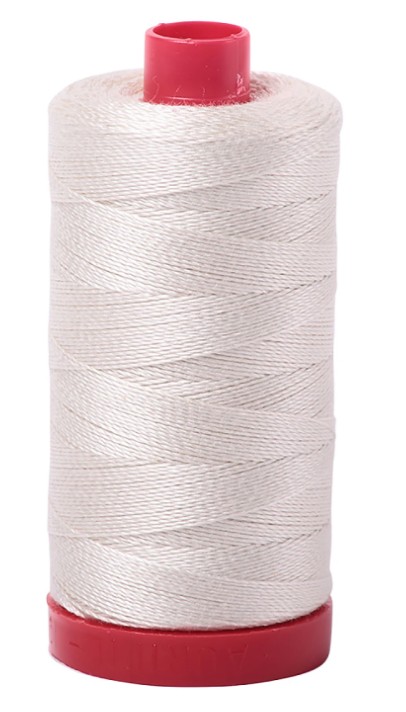 Aurifil 12wt Thread- Silver 2309-356yds