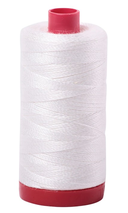 Aurifil 12wt Thread- Natural White 2021-356yds