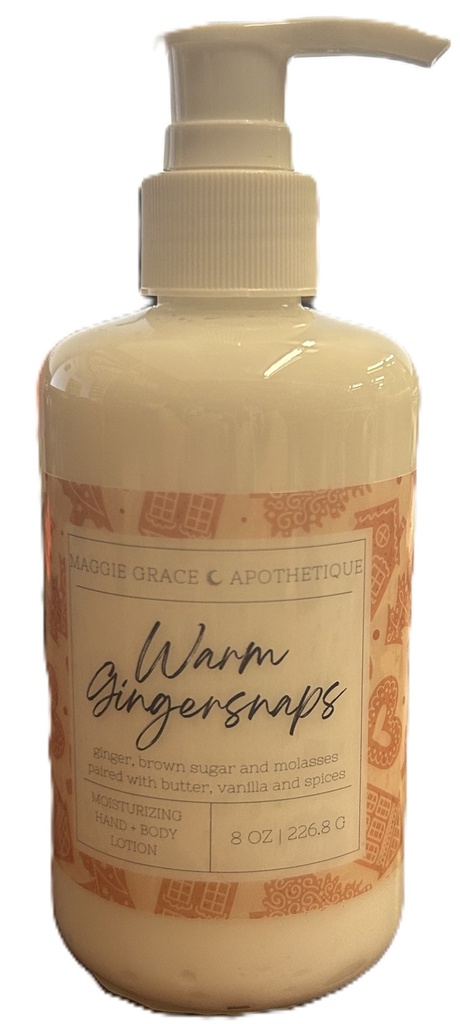 Maggie Grace Apothetique Warm Gingersnaps Hand & Body Lotion