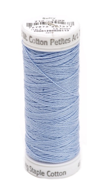 Sulky Cotton Petites Thread Heron Blue 2-ply 12wt 50yds
