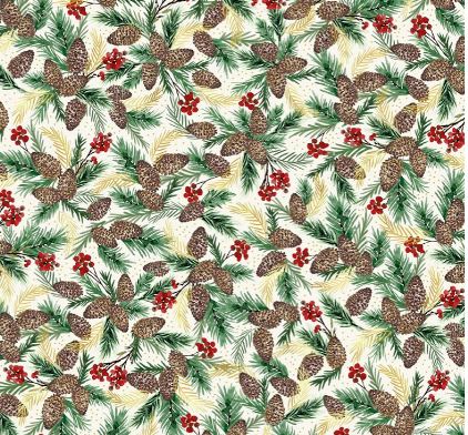 Season's Greeting Quilt Backing Kit