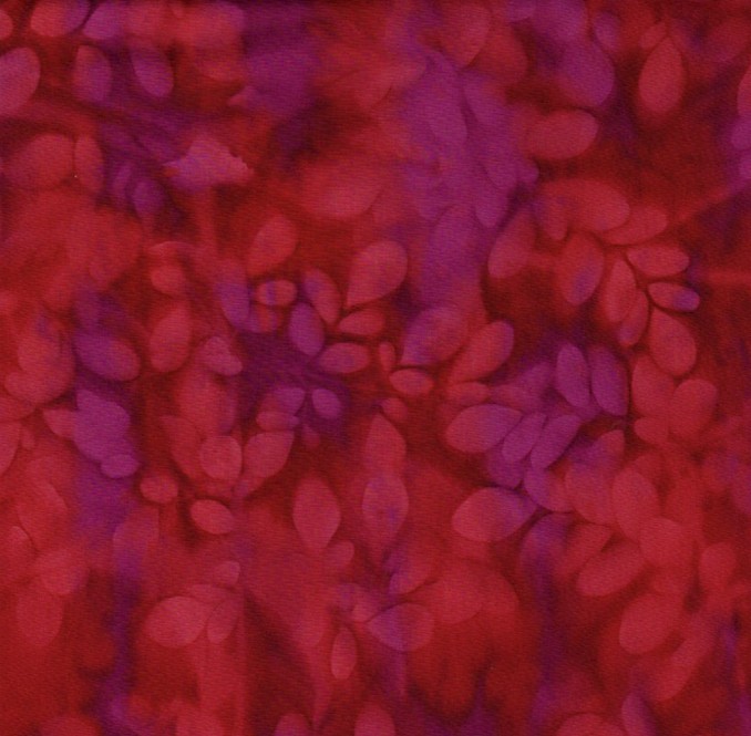 Bali Sun Print Batiks Leaves Magenta from Batik Textiles