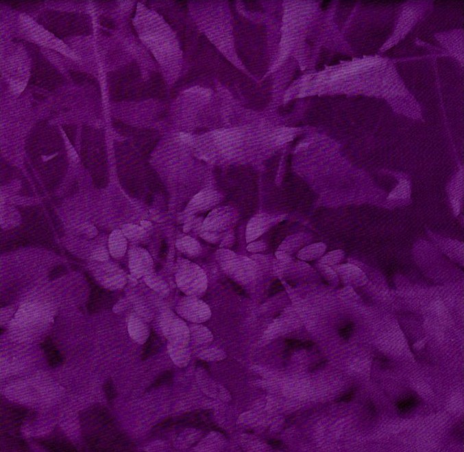 Bali Sun Print Batiks Leaves Purple from Batik Textiles