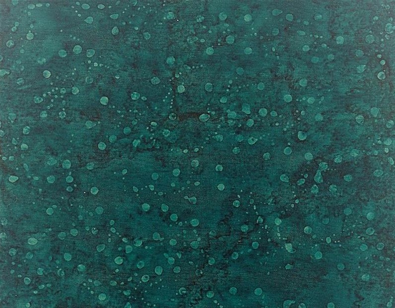 Jewels of the Islands Batiks Dotted Branches Dark Teal from Batik Textiles