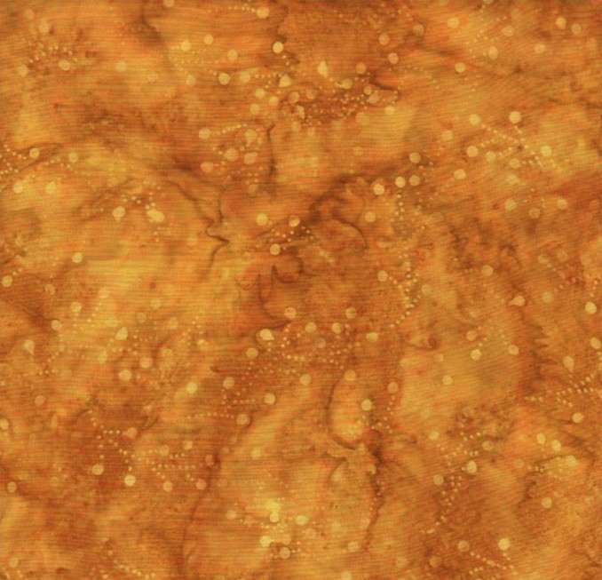 Jewels of the Islands Batiks Dotted Branches Golden Brown from Batik Textiles
