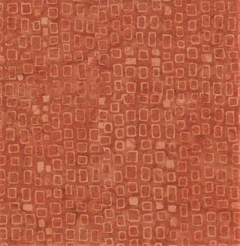 Summer Safari Batiks Square Dots Orange from Batik Textiles