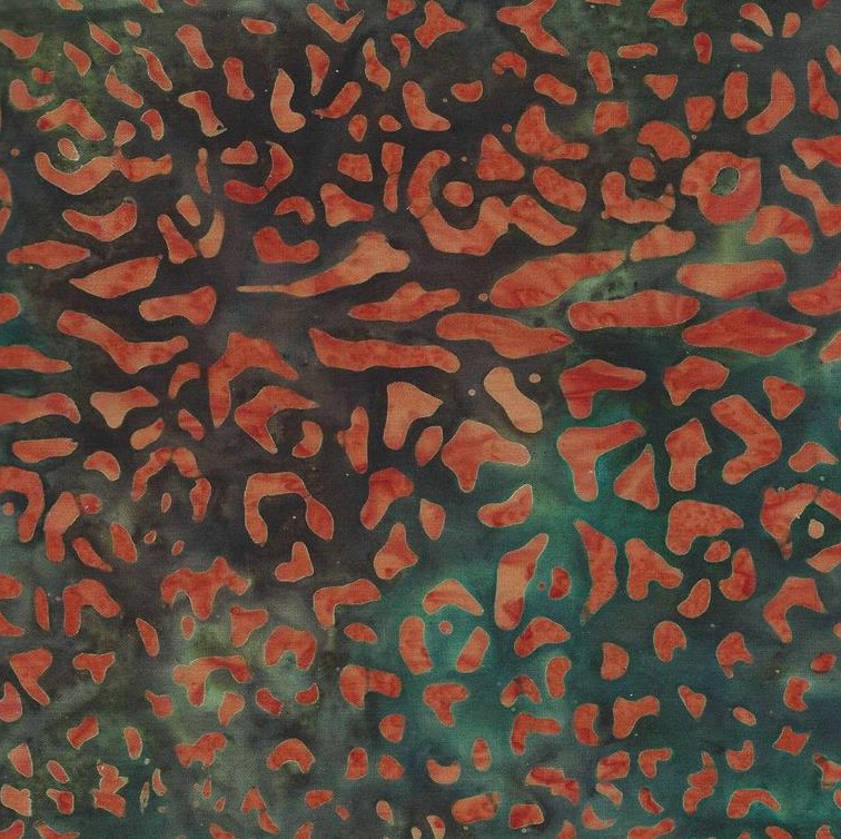 Summer Safari Batiks Leopard Spots Brown from Batik Textiles