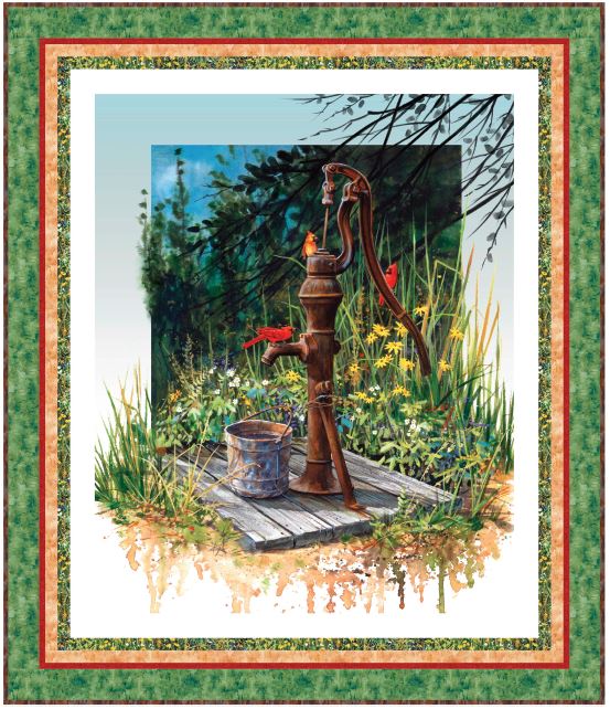 Meadow Perch Quilt Kit by P&B