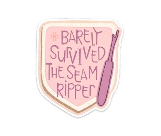 Barely Survived Vinyl Sticker from Kati Cupcake
