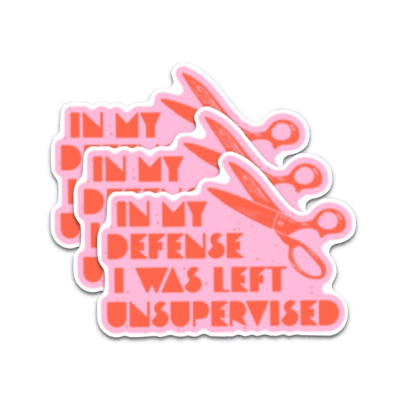 In My Defense Vinyl Sticker from Kati Cupcake