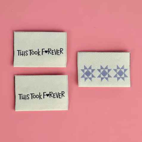 This Took Forever Designer Sewing Labels from Kati Cupcake