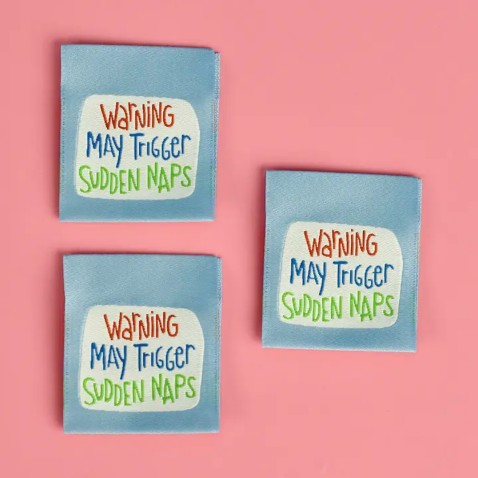 Warning Designer Sewing Labels from Kati Cupcake