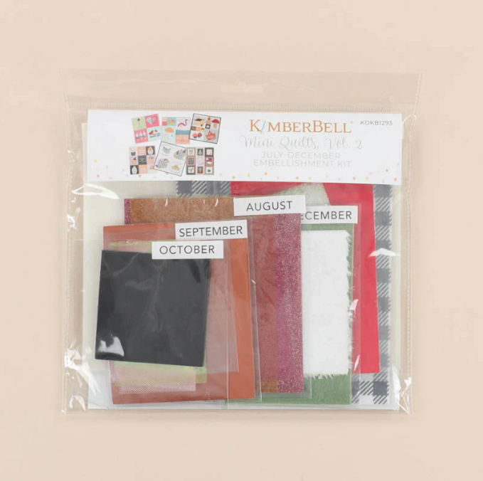 Mini Quilts Vol. 2 July-December Embellishment Kit From Kimberbell