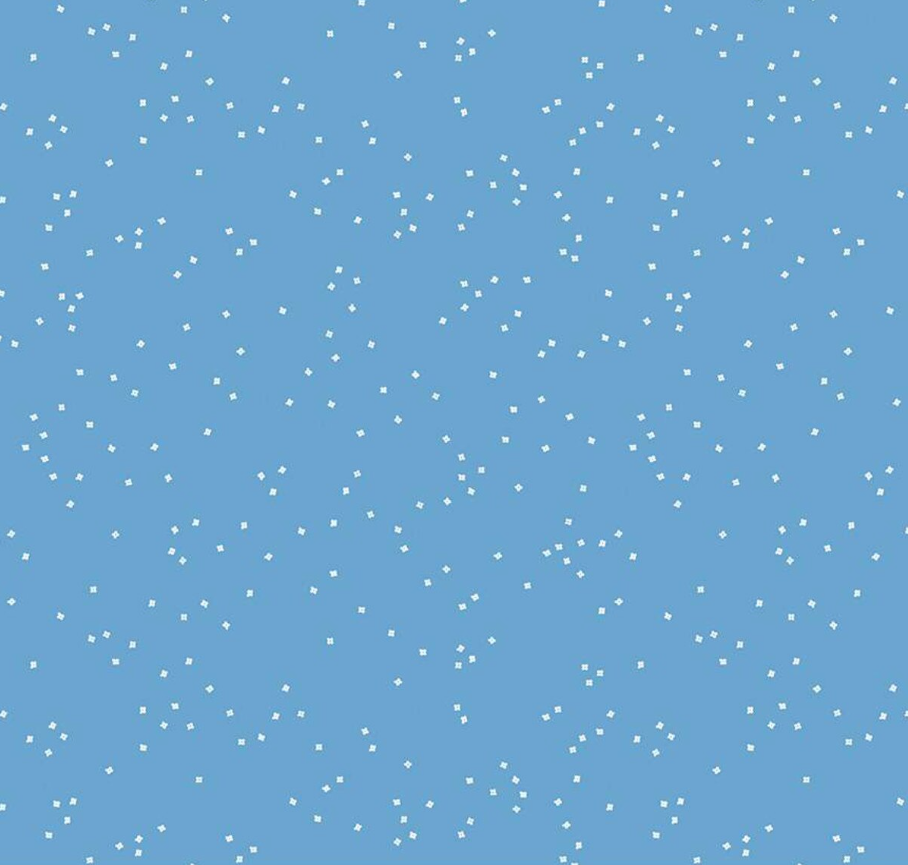Blossoms Medium Blue from Riley Blake
