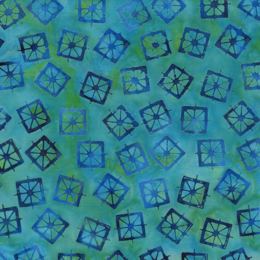 Garden Gate Lantern Teal Chameleon from Island Batik