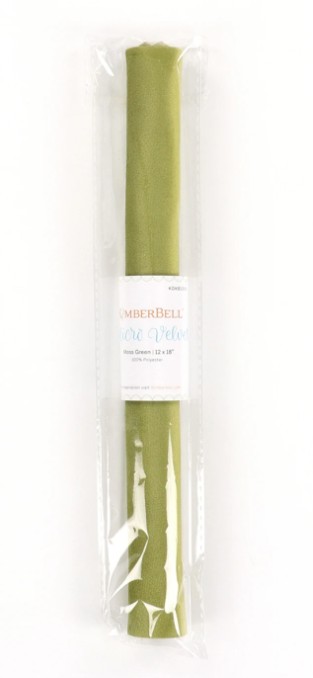 Kimberbell Micro Velvet Embellishment Moss Green