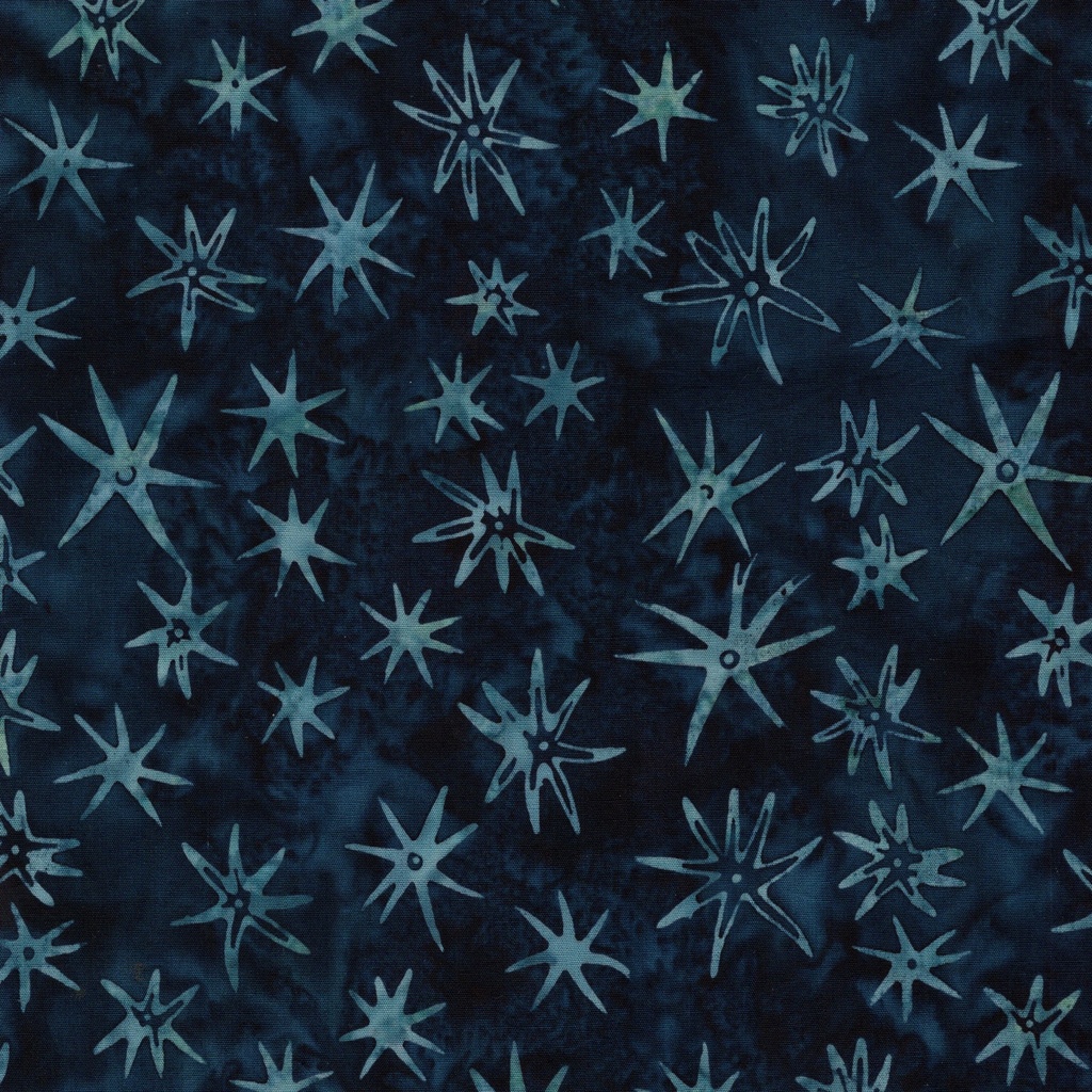 Starry Seas Sea Stars Blue Storm from Island Batik