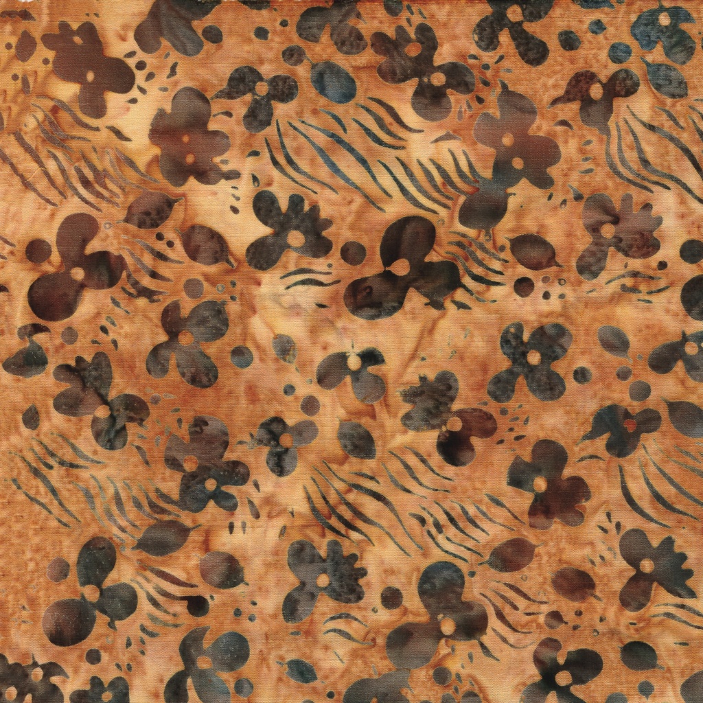 Bloom Grove Floral Drift Brown Toast from Island Batik