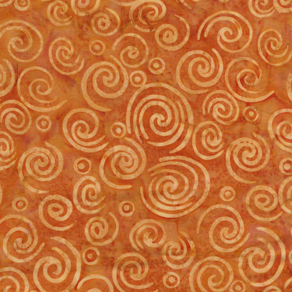 Bloom Grove Spiral Gold Acorn from Island Batik