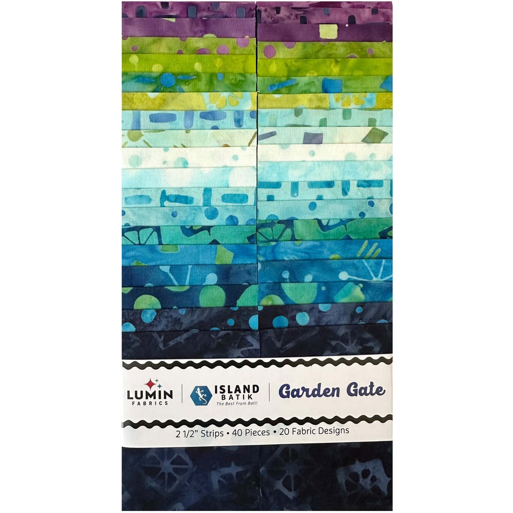 Garden Gate 2.5" Strip Pack from Island Batik