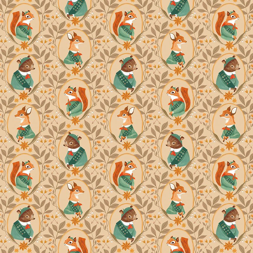 Camping Crew Woodlanders Biscuit from Dear Stella