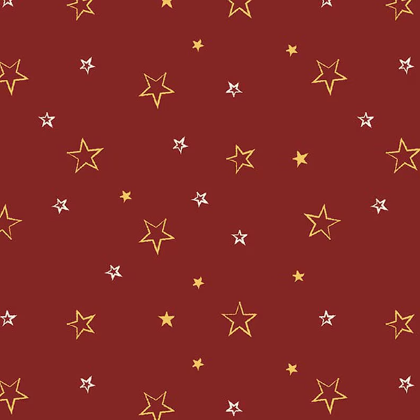 American Honor Stars Barn Red from Riley Blake