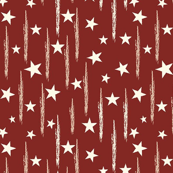 American Honor Stars & Stripes Barn Red from Riley Blake