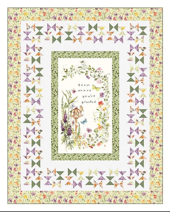 Butterfly Garden Quilt Pattern by Kris Driessen of Phoebe Moon Designs