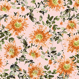 Flourish Large Floral Pink from Northcott Fabrics