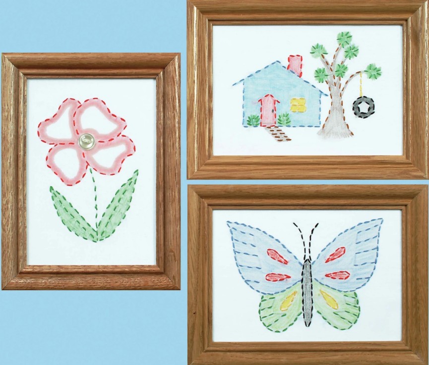 Outside Fun Beginner Embroidery Kits from Jack Dempsey Inc