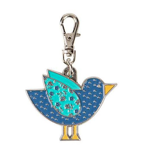 Lori Holt Bird Enamel Happy Charm