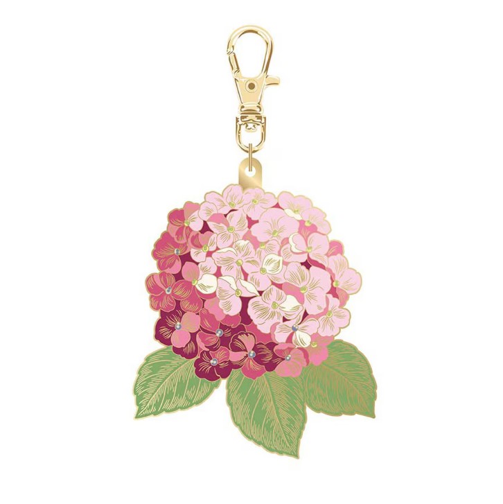 Hydrangea Pink Enamel Charm by Jennifer Bosworth for Riley Blake Designs