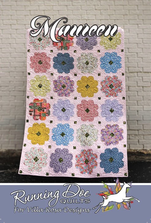 Maureen Quilt Pattern by Running Doe Quilts for Villa Rosa Designs