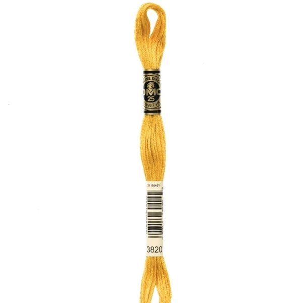 DMC Embroidery Floss Dark Straw 3820