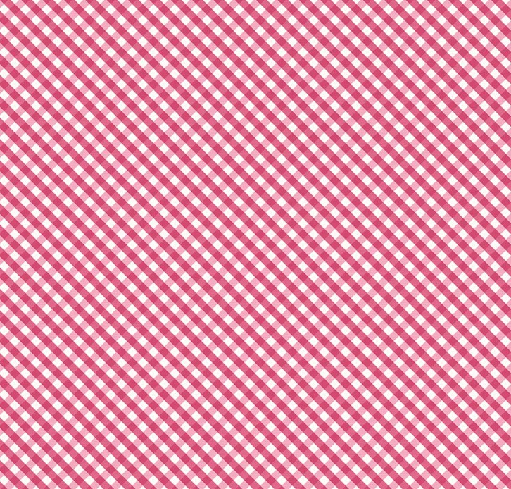 Hydrangeas in the Garden Gingham Raspberry by Jennifer Bosworth for Riley Blake Designs