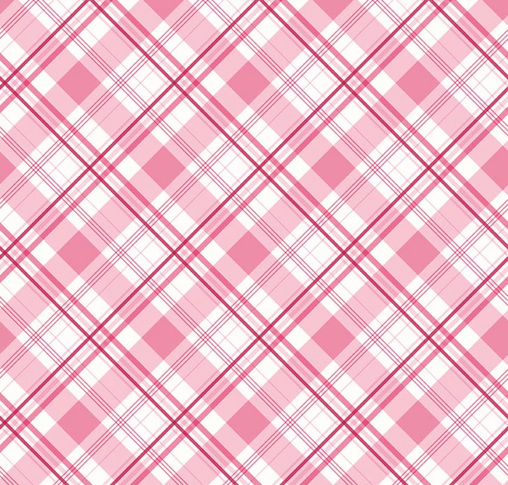 Hydrangeas in the Garden Plaid Pink by Jennifer Bosworth for Riley Blake Designs
