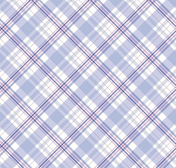 Hydrangeas in the Garden Plaid Blue by Jennifer Bosworth for Riley Blake Designs