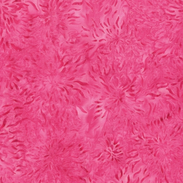 Everlasting Batiks Starburst Pink Raspberry by Jerry Khiev for Island Batik