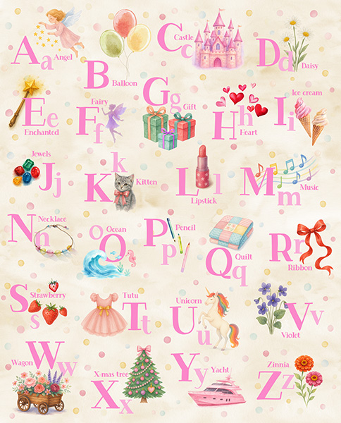 Things That Go From A to Z Panel Papyrus from Hoffman Fabrics