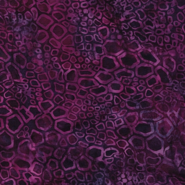 Geode Glow Batiks Iron Pyrite Cluster Purple Wine by Kathy Engle for Island Batik