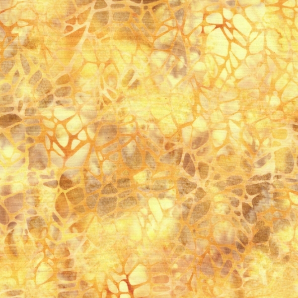 Geode Glow Batiks Agate Yellow Honey by Kathy Engle for Island Batik