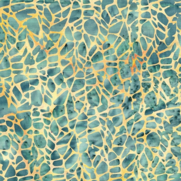 Stone Strata Batiks Agate Multi Green Yellow by Kathy Engle for Island Batik