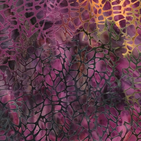 Geode Glow Batiks Agate Multi Purple Burgundy Gold by Kathy Engle for Island Batik