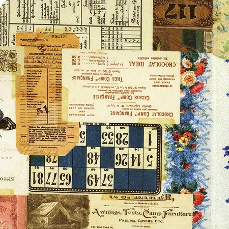 Palette Multi Ephemera Wide Back by Tim Holtz for Free Spirit