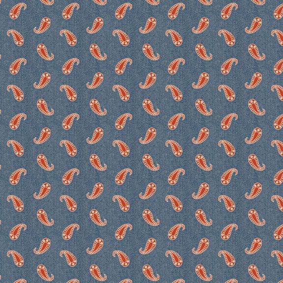 Bandana Bliss Paisley Denim from Marcus Fabrics